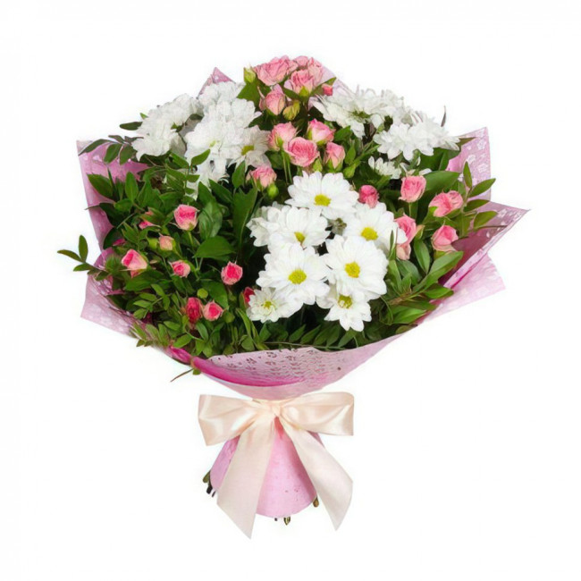 Букет цветов "Трепещущее сердце"